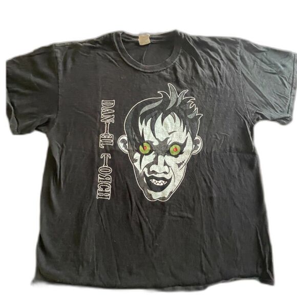 RARE! Daniel Torch D-Torch WWE Wresting Vintage T-Shirt Black Graphic SIZE XL - Picture 1 of 7